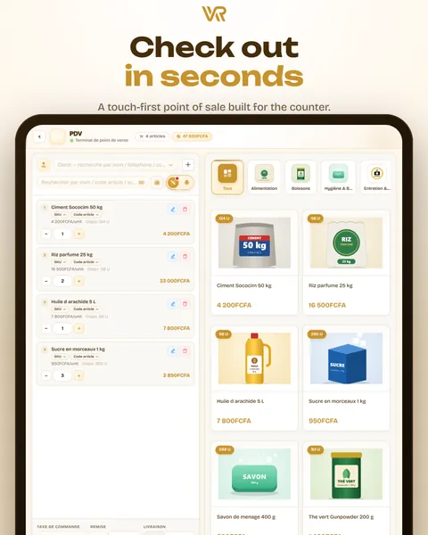 Check out in seconds