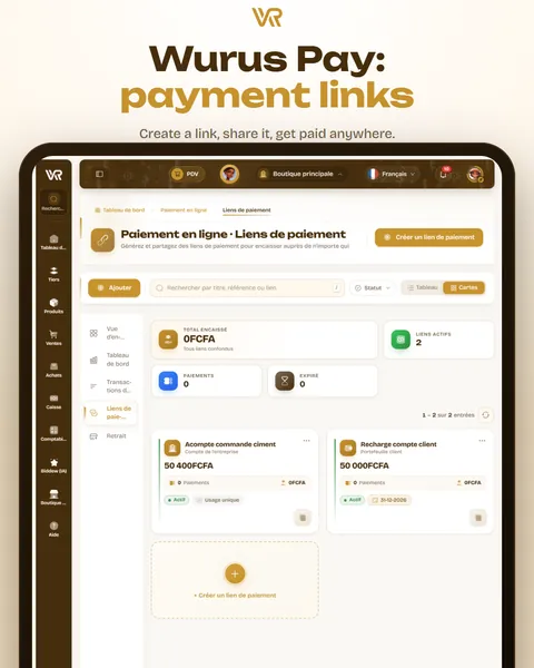 Wurus Pay: payment links