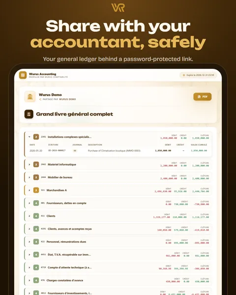 Share with your accountant, safely
