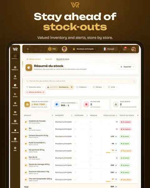 Stay ahead of stock-outs