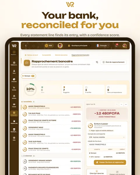Your bank, reconciled for you