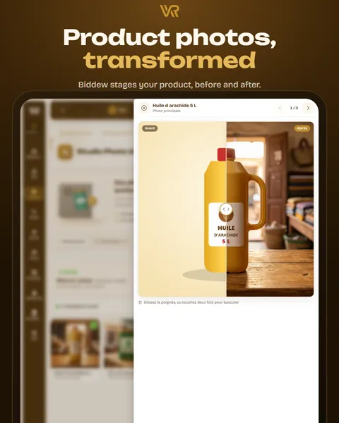 Product photos, transformed
