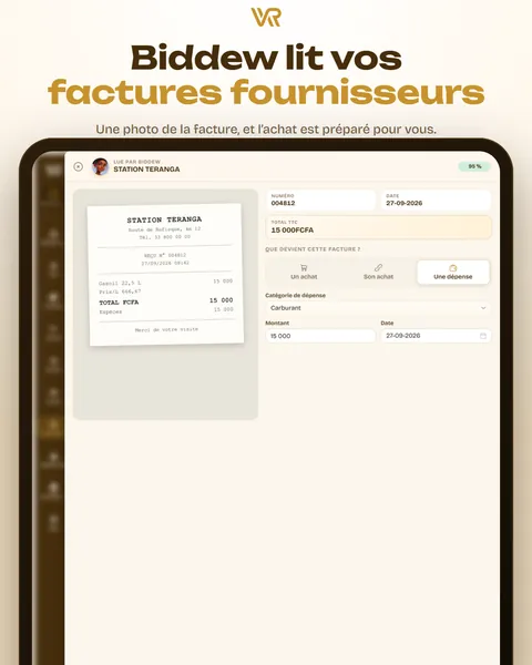 Biddew lit vos factures fournisseurs