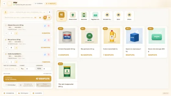 La caisse Wurus, panier et catalogue